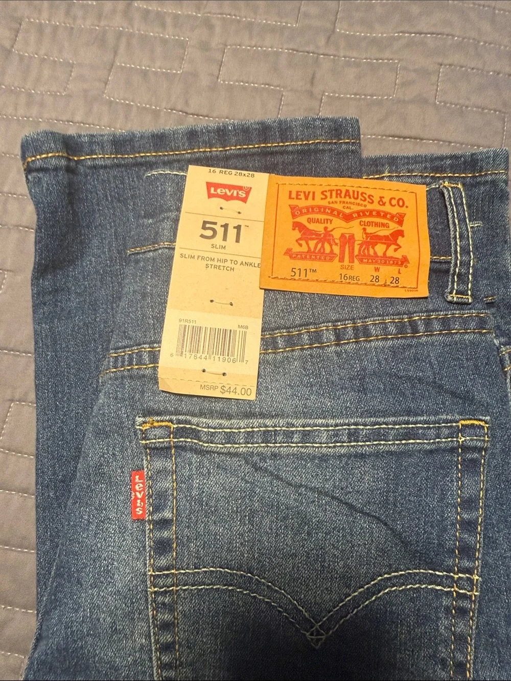 Levi's Kids Skinny Jeans in Light Blue Denim